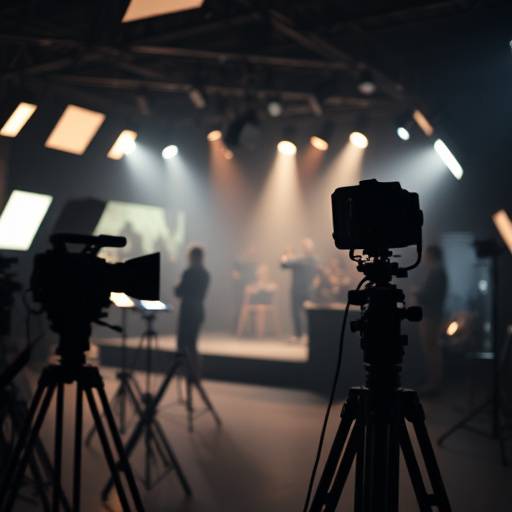 Bilde av en reklamefilm-innspilling